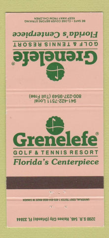 Matchbook Cover - Grenelefe Golf Tennis Resort Orlando FL 30 Strike