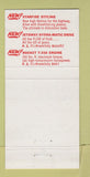 Matchbook Cover - 1956 Oldsmobile Hargraves Delphi IN low phone 98 30 Strike