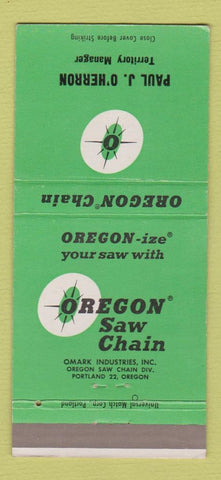 Matchbook Cover - Oregon Saw Chain Portland OR 30 Strike