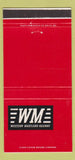 Matchbook Cover - Western Maryland Railroad 30 Strike