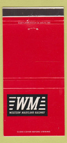 Matchbook Cover - Western Maryland Railroad 30 Strike