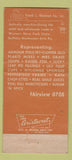 Matchbook Cover - Frank Haveron Food Brokers Buffalo NY 30 Strike