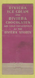 Matchbook Cover - Riviera Ice Cream WORN 30 Stick