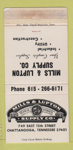 Matchbook Cover - Mills Lupton Supply Chattanooga TN WORN 30 Strike