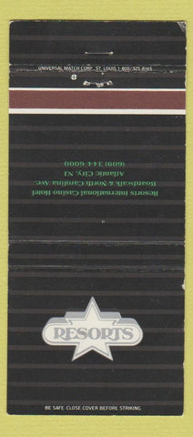 Matchbook Cover - Resorts Casinos Atlantic City NJ 30 Strike