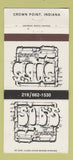 Matchbook Cover - Sob's Speakeasy Crown Point IN 30 Strike