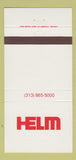 Matchbook Cover - Helm Inc Highland Park MI 30 Strike