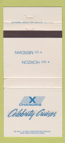 Matchbook Cover - Chandris Celebrity Cruises 30 Strike