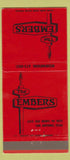 Matchbook Cover - Embers San Antonio TX 30 Strike