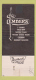 Matchbook Cover - Embers San Antonio TX 30 Strike