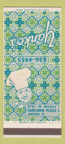 Matchbook Cover - Yanko's Akron OH 30 Strike