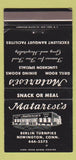 Matchbook Cover - Matarese's Restaurant Newington CT 30 Strike