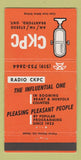 Matchbook Cover - CKPC Radio Brantford ON 30 Strike
