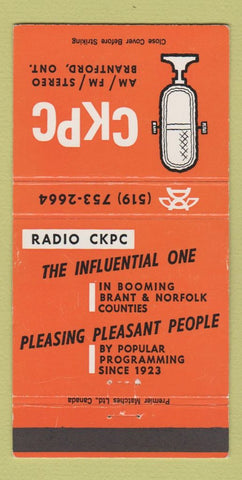 Matchbook Cover - CKPC Radio Brantford ON 30 Strike