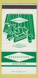 Matchbook Cover - Russel Steel Montreal Toronto Hamilton Winnipeg 30 Strike