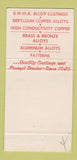 Matchbook Cover - Northern Cast Alloys Warren MI 30 Strike
