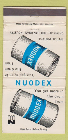 Matchbook Cover - Nuodex Chemical Canada WORN 30 Strike