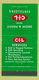 Matchbook Cover - CIL Services Fertilizer 30 Strike