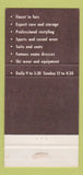 Matchbook Cover - Richland Furs Blissfield MI girlie WEAR 30 Strike