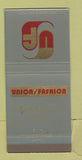 Matchbook Cover - Union Fashion Men's Clothes El Paso TX 30 Strike