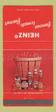 Matchbook Cover - Heinz Products Ketchup Tomato Juice Canada 30 Strike