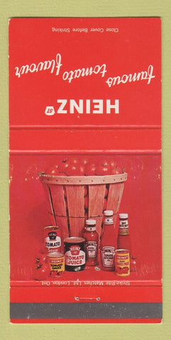 Matchbook Cover - Heinz Products Ketchup Tomato Juice Canada 30 Strike