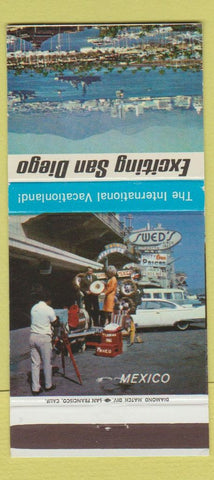 Matchbook Cover - San Diego Tourism Mexico 30 Strike