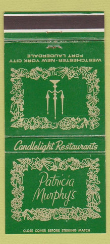 Matchbook Cover - Patricia Murphy's Fort Lauderdale NYC Westchester 30 Strike
