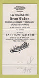 Matchbook Cover - La Chasse Galerie Hotel Jean Talon Quebec QC BLUE 30 Strike