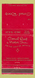 Matchbook Cover - Coral Reef Motor Inn St Petersburg FL 30 Strike