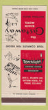 Matchbook Cover - Castaway Beach Motel Daytona Beach FL girlie WORN 30 Strike