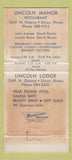 Matchbook Cover - Lincoln Lodge Dixon IL girlie WEAR 30 Strike
