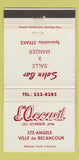 Matchbook Cover - L Accueil Ville de Becancour QC 30 Strike