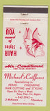 Matchbook Cover - Michael's Coiffures Tillsonburg ON girlie 30 Strike