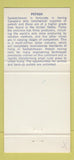 Matchbook Cover - Saskatchewan Tourism SK Potash 30 Strike