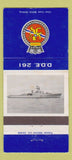 Matchbook Cover - Canadian Navy DDE 261 Mackenzie WEAR 30 Strike