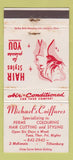 Matchbook Cover - Michael's Coiffures Tillsonburg ON girlie WEAR 30 Strike