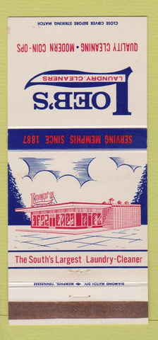 Matchbook Cover - Loeb's Cleaners Memphis TN 30 Strike