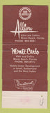 Matchbook Cover - Monte Carlo Hotel Miami Beach FL WEAR 30 Strike