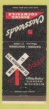 Matchbook Cover - Crossroads Restaurant Elkhorn WI 30 Strike