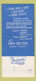 Matchbook Cover - Minelli's Elkhart IN 30 Strike