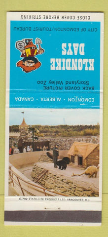 Matchbook Cover - Klondike Days Edmonton AB tourism 30 Strike