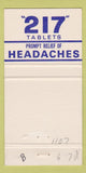Matchbook Cover - 217 Pharmacy Provencher's St Lambert QC 30 Strike