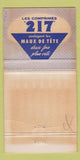 Matchbook Cover - 217 Pharmacy Lafrance QC WORN 30 Strike