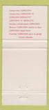 Matchbook Cover - Coricidin For Colds La Malbaie QC Drug Store 30 Strike