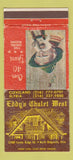 Matchbook Cover - Eddy's Chalet West North Ridgeville OH WEAR 30 Strike