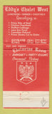 Matchbook Cover - Eddy's Chalet West North Ridgeville OH WEAR 30 Strike