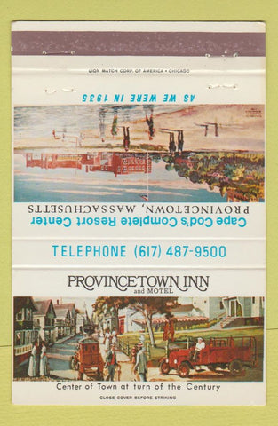 Matchbook Cover - Provincetown Inn Motel MA 40 Strike