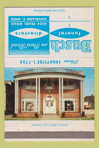 Matchbook Cover - Busch Funeral Home Cleveland OH 40 Strike
