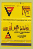 Matchbook Cover - Allis Chalmers Fork Lifts Lachine QC 40 Strike